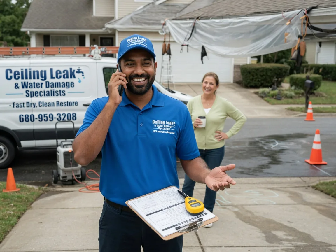 Ceiling Leak Cleanup Ariel, WA FAQs